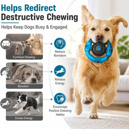 Tough Dog Toys for Aggressive Chewers, Indestructible Dog Toy for Large Dogs, Nylon Chew Toys for Medium Large Breed, Interactive Dog Toys to Keep Them Busy, Dog Birthday