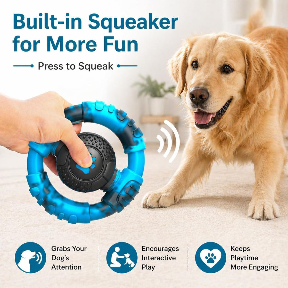 Tough Dog Toys for Aggressive Chewers, Indestructible Dog Toy for Large Dogs, Nylon Chew Toys for Medium Large Breed, Interactive Dog Toys to Keep Them Busy, Dog Birthday