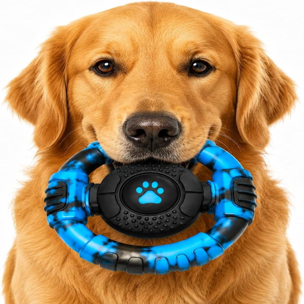 Tough Dog Toys for Aggressive Chewers, Indestructible Dog Toy for Large Dogs, Nylon Chew Toys for Medium Large Breed, Interactive Dog Toys to Keep Them Busy, Dog Birthday